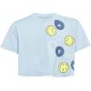 imageadidas Kids Smiley World TShirtWonder BluePreloved InkBright YellowWhite