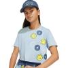 imageadidas Kids Smiley World TShirtWonder BluePreloved InkBright YellowWhite