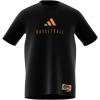 imageadidas Mens Tall Size Worldwide Hoops Logo Graphic Basketball TShirtBlack