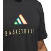 imageadidas Mens Tall Size Worldwide Hoops Logo Graphic Basketball TShirtBlack