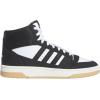 imageadidas Mens Turnaround Mid Top Basketball SneakerBlackBlackCloud White