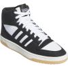 imageadidas Mens Turnaround Mid Top Basketball SneakerBlackBlackCloud White