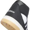 imageadidas Mens Turnaround Mid Top Basketball SneakerBlackBlackCloud White