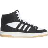 imageadidas Mens Turnaround Mid Top Basketball SneakerBlackBlackCloud White
