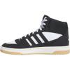 imageadidas Mens Turnaround Mid Top Basketball SneakerBlackBlackCloud White