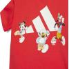 imageadidas Unisex Baby Disney Mickey Mouse TShirtPure RubyOff White