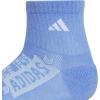 imageadidas Unisex Kids Quarter Ankle Socks for Boys and Girls Youth 6Pack Athletic Cushioned and ComfortableBlue FusionWhiteGlow BlueGraphic