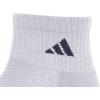 imageadidas Unisex Kids Quarter Ankle Socks for Boys and Girls Youth 6Pack Athletic Cushioned and ComfortableCool Light HeatherCollegiate NavySemi Lucid Blue