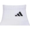 imageadidas Unisex Kids Quarter Ankle Socks for Boys and Girls Youth 6Pack Athletic Cushioned and ComfortableWhiteBlackWhite