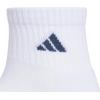 imageadidas Unisex Kids Quarter Ankle Socks for Boys and Girls Youth 6Pack Athletic Cushioned and ComfortableWhitePure Teal GreenMineral Blue