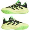 imageadidas UnisexAdult Dame Certified 3 Basketball SneakerPulse LimeBlackScreaming Green