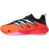 imageadidas UnisexAdult Dame Certified 3 Basketball SneakerSolar RedBlackWhite