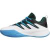 imageadidas UnisexAdult Dame Certified 3 Basketball SneakerWhiteCollegiate GreenBlue Burst