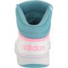 imageadidas UnisexChild Hoops Mid Basketball ShoeWhiteBeam PinkPreloved Blue