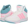 imageadidas UnisexChild Hoops Mid Basketball ShoeWhiteBeam PinkPreloved Blue