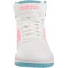 imageadidas UnisexChild Hoops Mid Basketball ShoeWhiteBeam PinkPreloved Blue