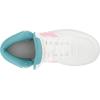 imageadidas UnisexChild Hoops Mid Basketball ShoeWhiteBeam PinkPreloved Blue