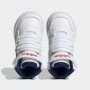 imageadidas UnisexChild Hoops Mid Basketball ShoeWhiteVictory BlueBetter Scarlet