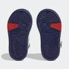 imageadidas UnisexChild Hoops Mid Basketball ShoeWhiteVictory BlueBetter Scarlet
