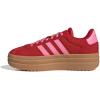 imageadidas UnisexChild Vl Court 30 LaceupLegacy SneakerBetter ScarletBliss PinkGold Metallic