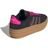 imageadidas UnisexChild Vl Court 30 LaceupLegacy SneakerBlackWonder BeigeShock Pink