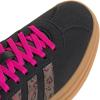 imageadidas UnisexChild Vl Court 30 LaceupLegacy SneakerBlackWonder BeigeShock Pink
