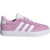 imageadidas UnisexChild Vl Court 30 LaceupLegacy SneakerBliss LilacWhiteGrey