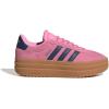 imageadidas UnisexChild Vl Court 30 LaceupLegacy SneakerBliss PinkDark BlueGold Metallic