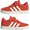 imageadidas UnisexChild Vl Court 30 LaceupLegacy SneakerBright RedWhiteOff White