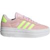imageadidas UnisexChild Vl Court 30 LaceupLegacy SneakerClear PinkYellowWhite