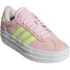imageadidas UnisexChild Vl Court 30 LaceupLegacy SneakerClear PinkYellowWhite