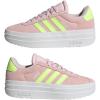 imageadidas UnisexChild Vl Court 30 LaceupLegacy SneakerClear PinkYellowWhite