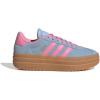 imageadidas UnisexChild Vl Court 30 LaceupLegacy SneakerClear SkyBliss PinkGold Metallic