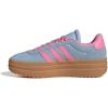 imageadidas UnisexChild Vl Court 30 LaceupLegacy SneakerClear SkyBliss PinkGold Metallic