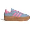 imageadidas UnisexChild Vl Court 30 LaceupLegacy SneakerClear SkyBliss PinkGold Metallic