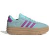 imageadidas UnisexChild Vl Court 30 LaceupLegacy SneakerFlash AquaPurple BurstGum