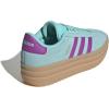 imageadidas UnisexChild Vl Court 30 LaceupLegacy SneakerFlash AquaPurple BurstGum