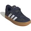 imageadidas UnisexChild Vl Court 30 LaceupLegacy SneakerInkWhiteGum