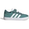 imageadidas UnisexChild Vl Court 30 LaceupLegacy SneakerPowder TealWhitePreloved Teal