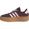imageadidas UnisexChild Vl Court 30 LaceupLegacy SneakerShadow BrownClear PinkGold Metallic