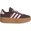 imageadidas UnisexChild Vl Court 30 LaceupLegacy SneakerShadow BrownClear PinkGold Metallic
