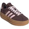 imageadidas UnisexChild Vl Court 30 LaceupLegacy SneakerShadow BrownClear PinkGold Metallic
