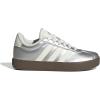 imageadidas UnisexChild Vl Court 30 LaceupLegacy SneakerSilver MetallicOff WhiteGum