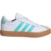 imageadidas UnisexChild Vl Court 30 LaceupLegacy SneakerWhiteFlash AquaAlumina