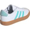 imageadidas UnisexChild Vl Court 30 LaceupLegacy SneakerWhiteFlash AquaAlumina