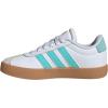 imageadidas UnisexChild Vl Court 30 LaceupLegacy SneakerWhiteFlash AquaAlumina