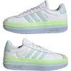 imageadidas UnisexChild Vl Court 30 LaceupLegacy SneakerWhiteHalo MintViolet Tone