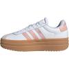 imageadidas UnisexChild Vl Court 30 LaceupLegacy SneakerWhitePowder CoralGum