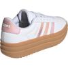 imageadidas UnisexChild Vl Court 30 LaceupLegacy SneakerWhitePowder CoralGum