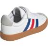 imageadidas UnisexChild Vl Court 30 LaceupLegacy SneakerWhiteTeam Royal BlueBetter Scarlet
